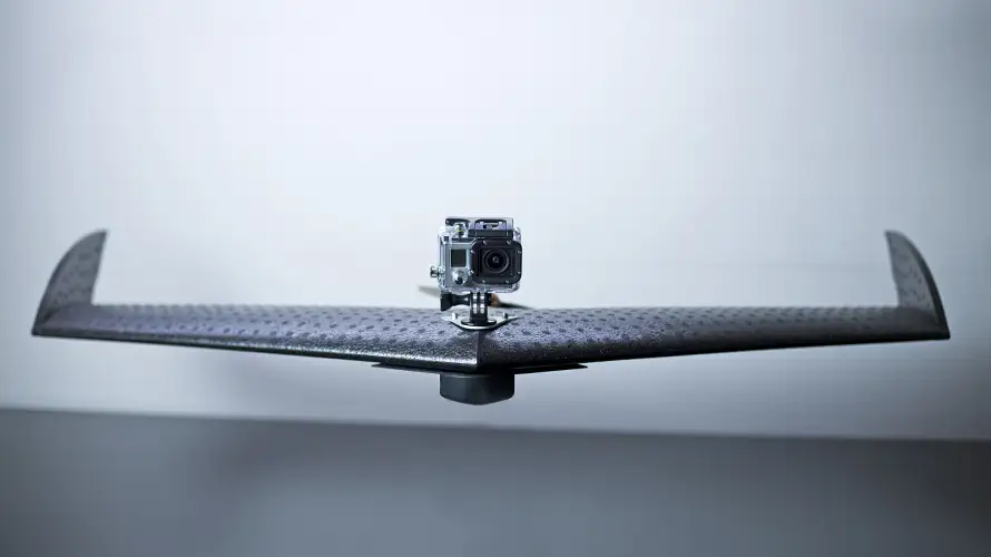 L-A Series flying-wing airframe with a payload module fitted